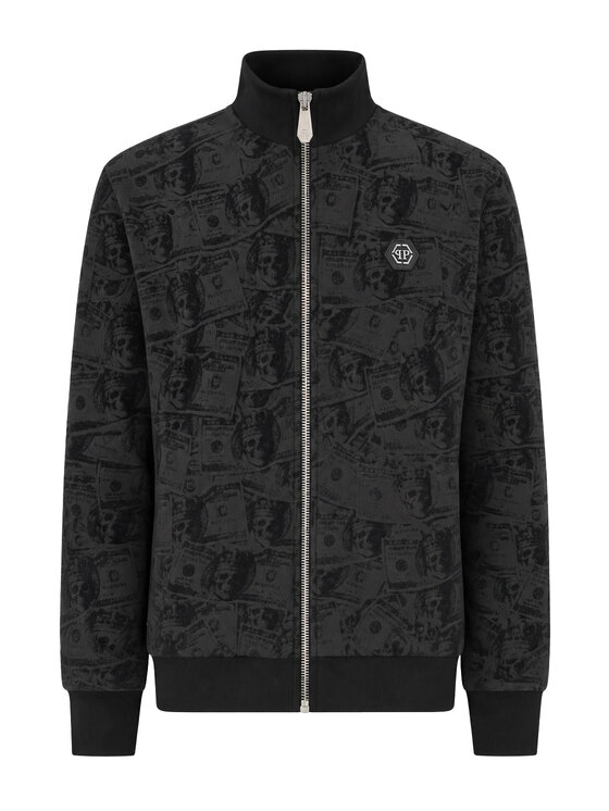 PHILIPP PLEIN PHILIPP PLEIN Bežecká bunda 31094 Čierna Jegging Fit