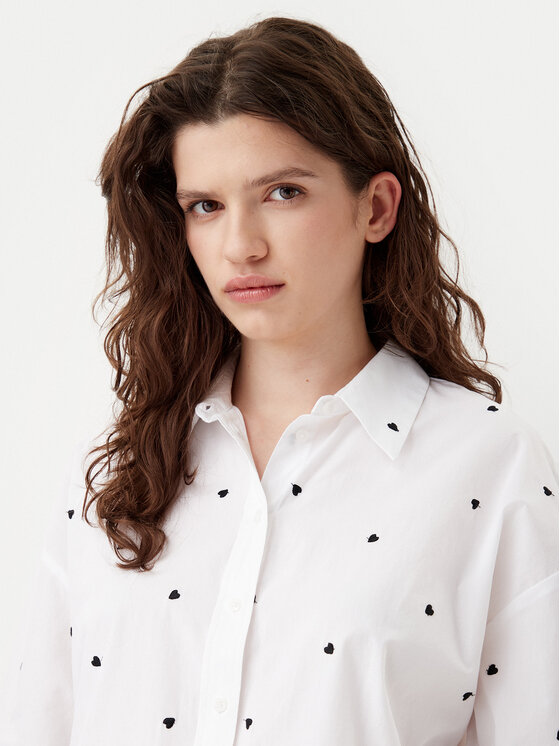 JDY JDY Marškiniai Nelly 15330490 Balta Loose Fit