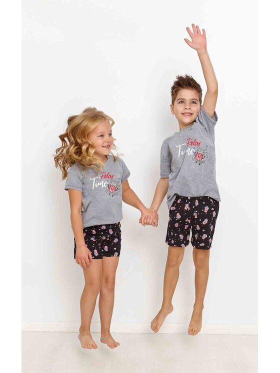 Taro Taro Piżama 2894-01 Szary Comfortable Fit