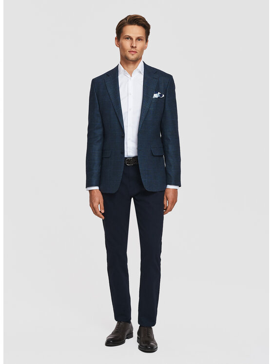 Pako Lorente Pako Lorente Marynarka P26SF-3X-028 Granatowy Slim Fit