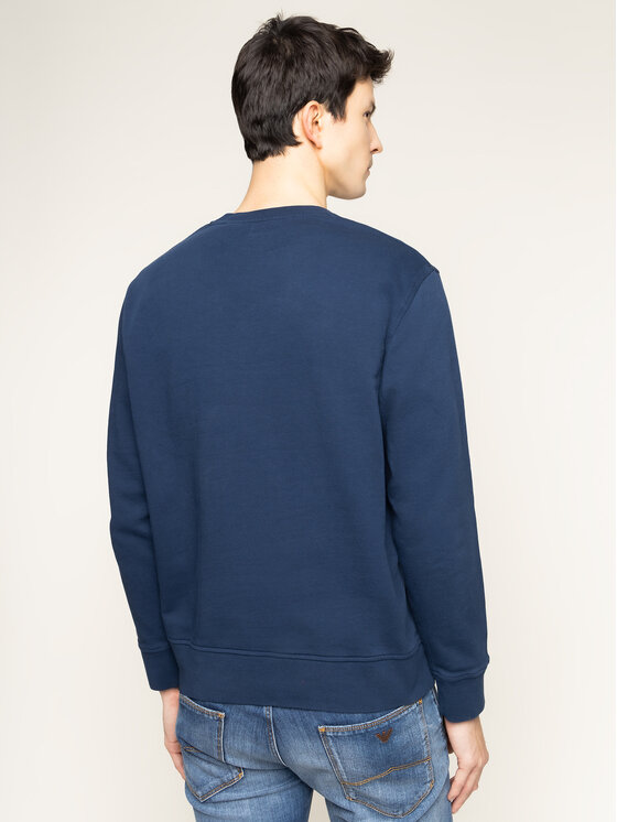 Felpa Logo Colorblock Crew 85648-0000 Blu scuro