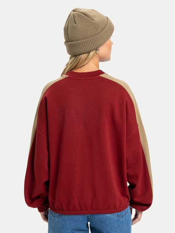 Quiksilver Quiksilver Суитшърт Mercury Block EQWFT03202 Червен Boxy Fit