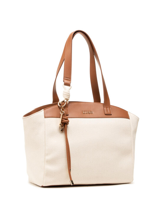 Borsetta L Tote Paziente AA1296 T6948 Beige