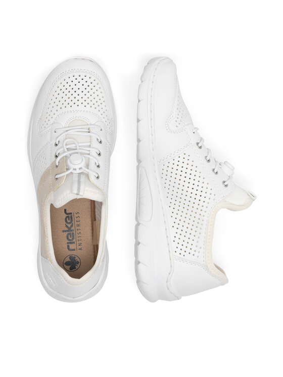 Rieker Rieker Sneakersy L3254-80 Biela