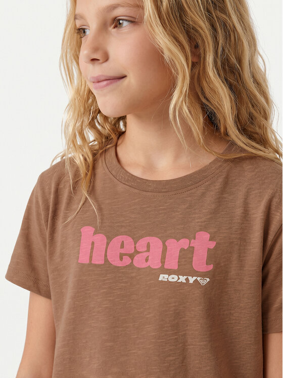 Roxy Roxy T-shirt Orchid Art ERGZT04142 Smeđa Regular Fit