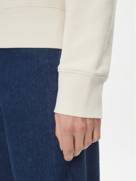 Calvin Klein Calvin Klein Sweatshirt Micro Logo K20K206631 Écru Regular Fit