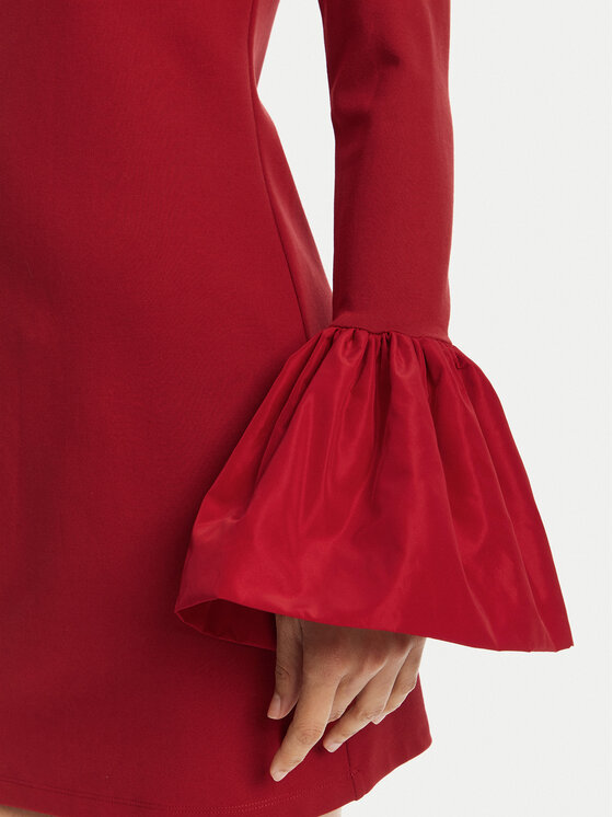 STAUD STAUD Abito da cocktail Hawthorne R24R2225PF Rosso Slim Fit
