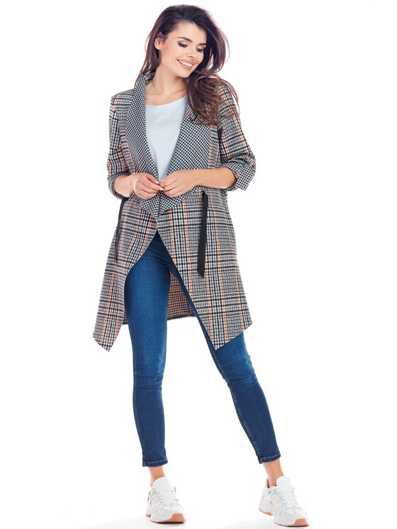 Awama Awama Kabát A366 Tmavomodrá Basic Fit