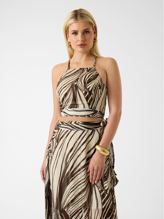 Guess Guess Top 174861 Brązowy Classic Fit