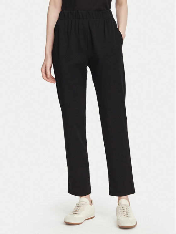 Weekend Max Mara Pantaloni din material Elfo 2625786011 Negru Regular Fit