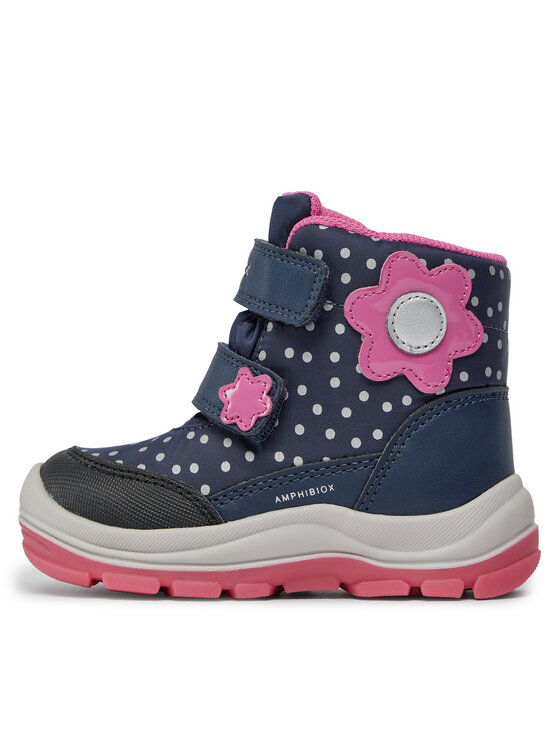 Geox Geox Snehule B Flanfil Girl B Abx B363WB 0MNBC C4268 S Tmavomodrá