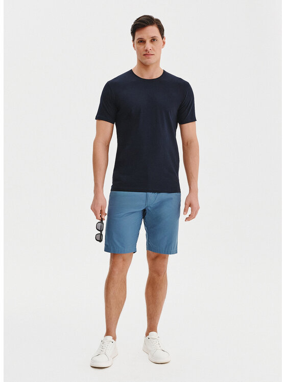 Pako Lorente Pako Lorente Szorty materiałowe P25SN-WS-007 Niebieski Classic Fit