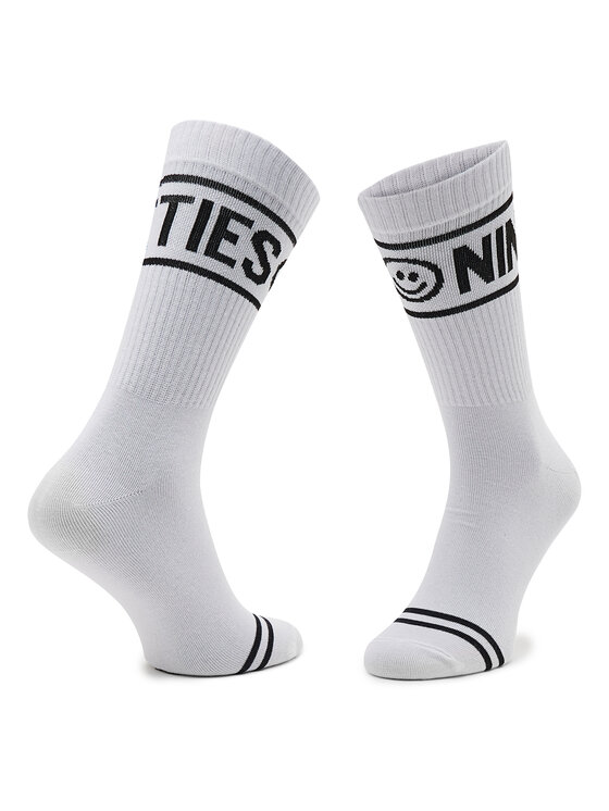 Zooksy Set 6 Paar Hohe Herrensocken Nineties Collection Crew Weiß ...