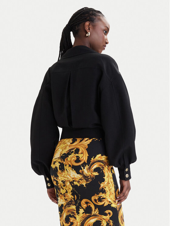 Versace Jeans Couture Versace Jeans Couture Bunda pro přechodné období 80HAS410 N0432 Černá Loose Fit