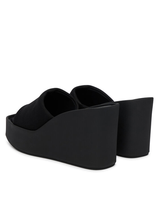 Calvin Klein Calvin Klein Şlapi Wedge 70 Sndl Canv Mg HW0HW03134 Negru