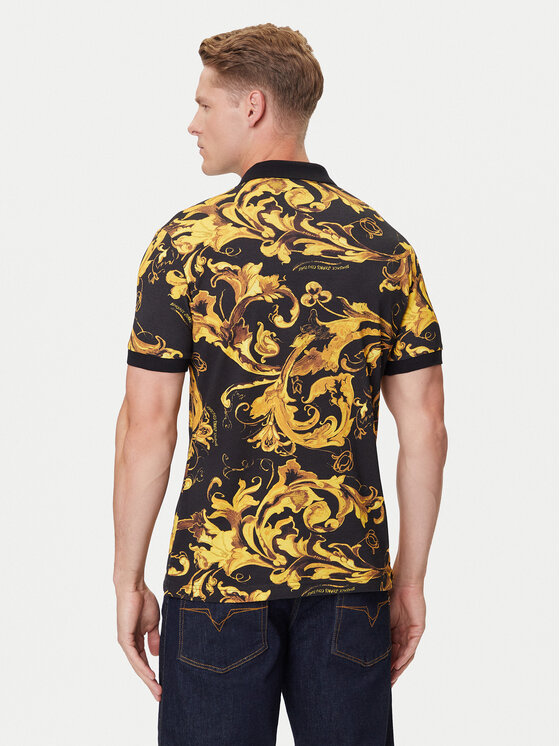 Versace Jeans Couture Versace Jeans Couture Polo 79GAG6S0 JS514 Czarny Regular Fit