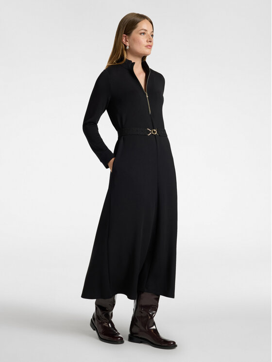 Elena Mirò Elena Mirò Sukienka wieczorowa 7004Z000130N033 Czarny A-Line Fit