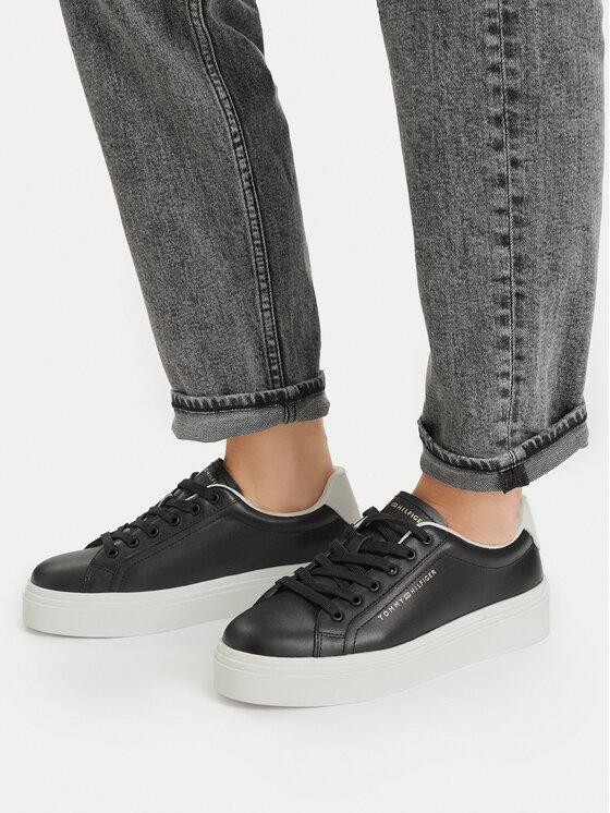 Tommy Hilfiger Tommy Hilfiger Sportcipők Chic Cupsole FW0FW09107 Fekete