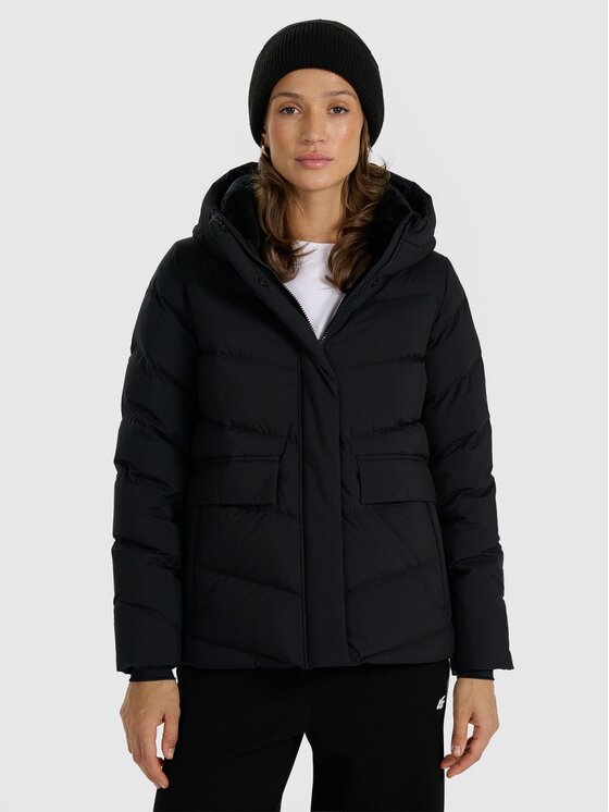 4F 4F Kurtka puchowa 4FRAW25TDJAF0813-20S Czarny Regular Fit