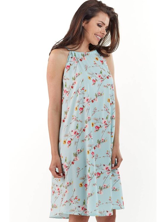 Infinite You Infinite You Sukienka letnia M175 Niebieski Basic Fit