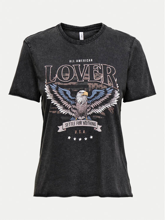 ONLY ONLY T-Shirt Lucy 15215721 Czarny Regular Fit