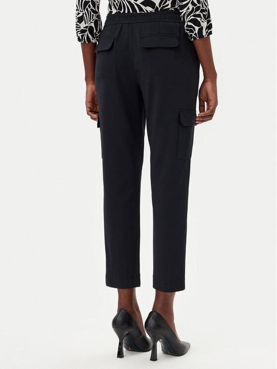 Olsen Olsen Stoffhose 14002075 Schwarz Straight Fit