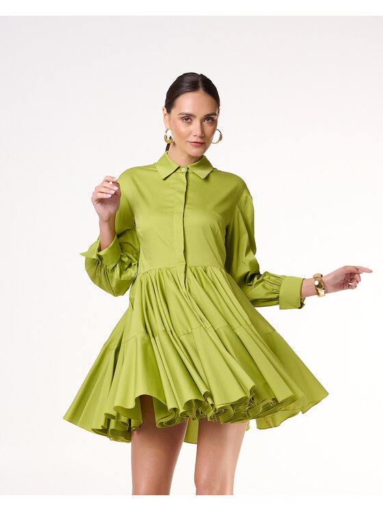 Castellani Castellani Sukienka codzienna Sukienka Celinea Zielony Regular Fit
