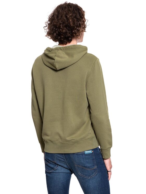 Mustang Mustang Felpa BENNET H LOGO Verde Regular Fit