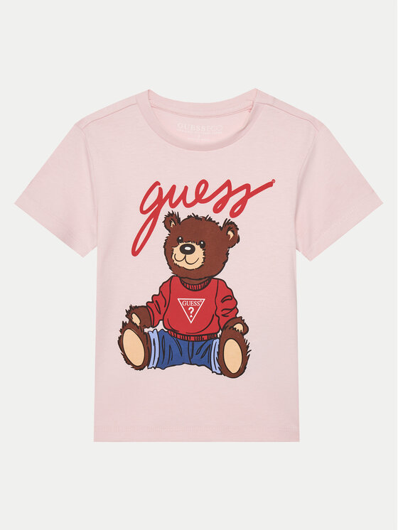 Guess Guess T-Shirt H4BT01 I3Z14 Růžová Regular Fit
