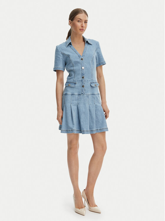 Morgan Morgan Džinsinė suknelė 251-RTALA Mėlyna Slim Fit