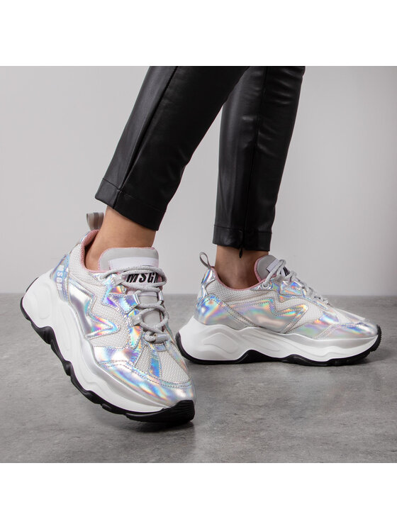 MSGM MSGM Tenisice Scarpa Donna 2742MDS2086 707 90 Srebrna