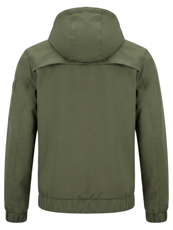 Ombre Ombre Bunda pro přechodné období C586 Tmavě zelená Regular Fit