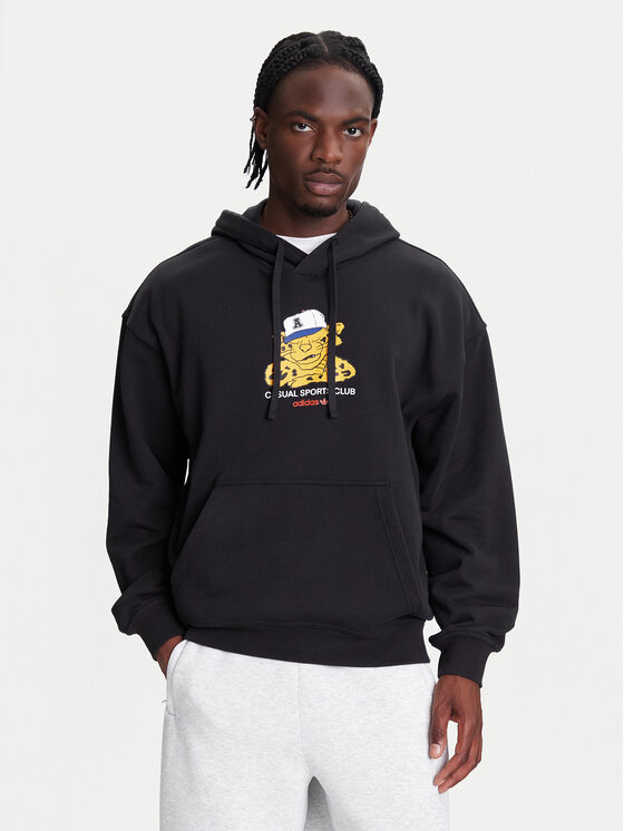 adidas adidas Bluză Wabash JW0166 Negru Loose Fit