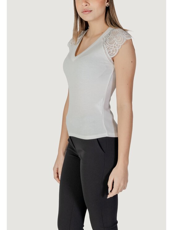 Morgan De Toi Morgan De Toi Canottiera 251-DMEG Bianco Shirt Fit