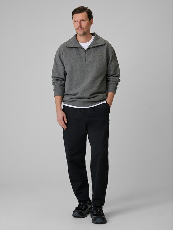 4F 4F Bluza SPORT STORIES 25/26 Szary Regular Fit