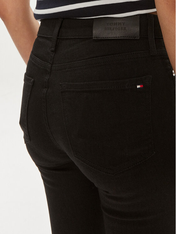 Tommy Hilfiger Tommy Hilfiger Traperice Como WW0WW43321 Crna Skinny Fit