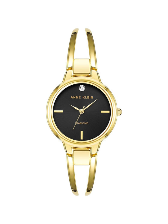 Anne Klein Anne Klein Zegarek AK-2626BKGB Złoty
