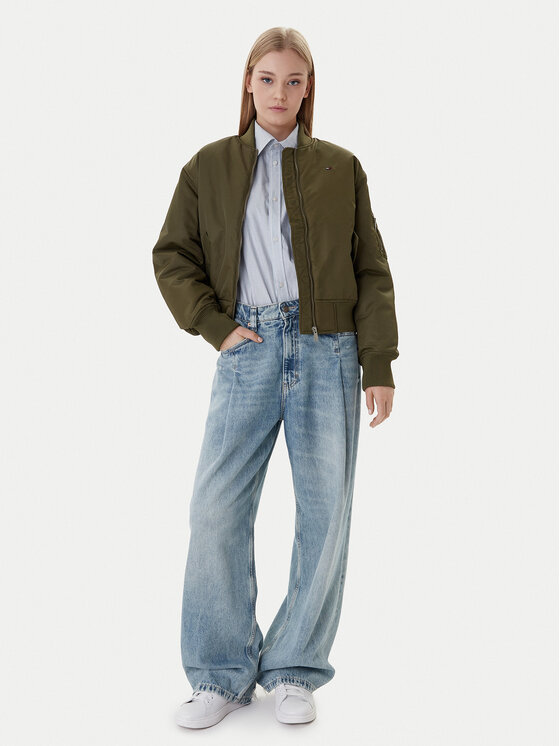 Tommy Jeans Tommy Jeans Μπόμπερ μπουφάν Essential DW0DW22046 Πράσινο Regular Fit