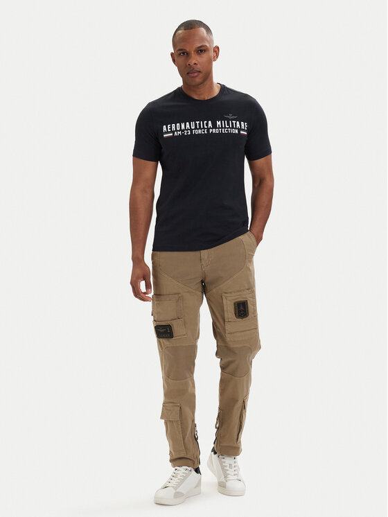 Aeronautica Militare Aeronautica Militare T-Shirt 261TS1942UJ00538 Tmavomodrá Regular Fit