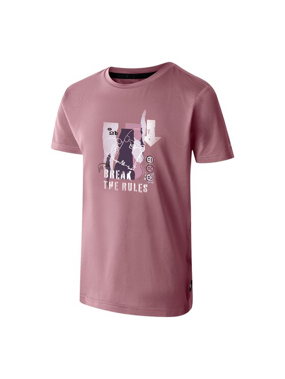 Dare2B Dare2B T-Shirt Break The Rules Amuse II Fioletowy Short Fit