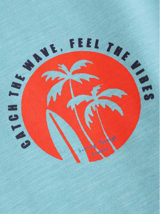 Coccodrillo Coccodrillo Marškinėliai WC5143201HBJ Mėlyna Regular Fit