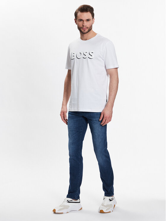 BOSS Boss T-shirt 50481611 Bijela Regular Fit