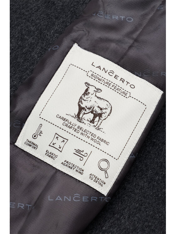 Lancerto Lancerto Płaszcz zimowy Fulvia PC073226000012 Szary Regular Fit