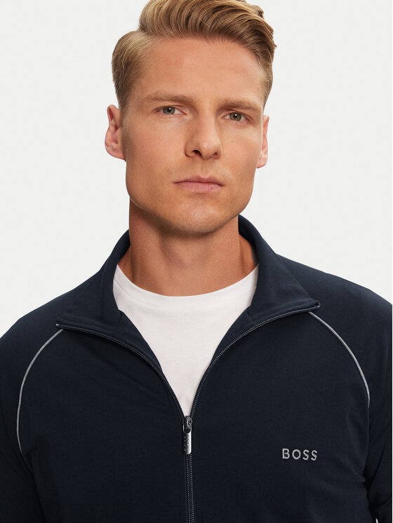 BOSS Boss Pulóver Mix&Match 50515366 Sötétkék Regular Fit