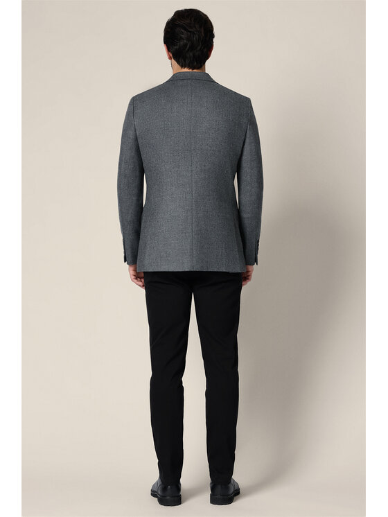 Lancerto Lancerto Marynarka Tenda MA073225000014 Szary Slim Fit
