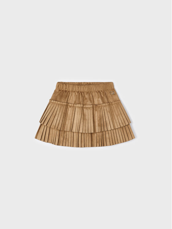 Mayoral Mayoral Πλισέ φούστα 4.903 Καφέ Regular Fit