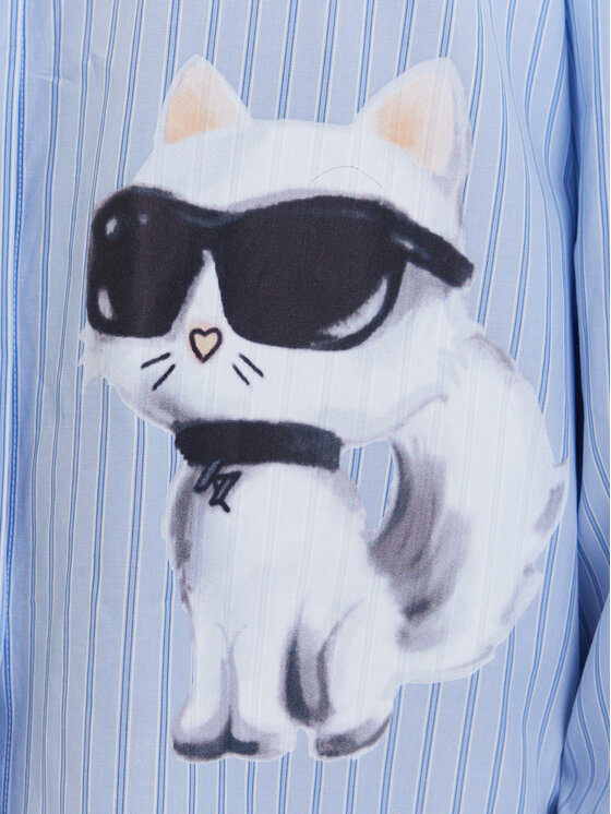 KARL LAGERFELD KARL LAGERFELD Риза A3W11029 Син Regular Fit