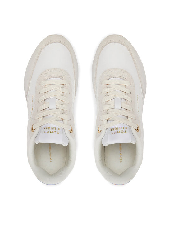 Tommy Hilfiger Tommy Hilfiger Sneakersy Essential Runner FW0FW08332 Biela