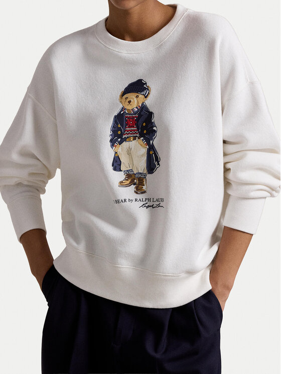 Polo Ralph Lauren Bluză 211947947001 Alb Relaxed Fit | Modivo.ro