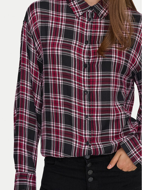 ONLY ONLY Πουκάμισο Evia 15355741 Μπορντό Loose Fit